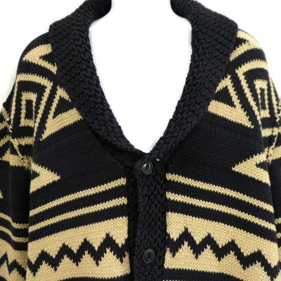 Ralph Lauren Other - Ralph Lauren Cardigan Shawl Collar Navy Cream XXL